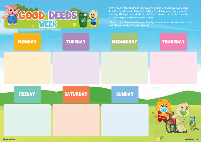 Good Deeds Calendar